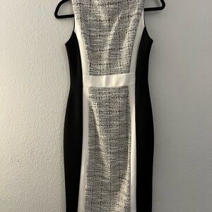 Black and gray dress